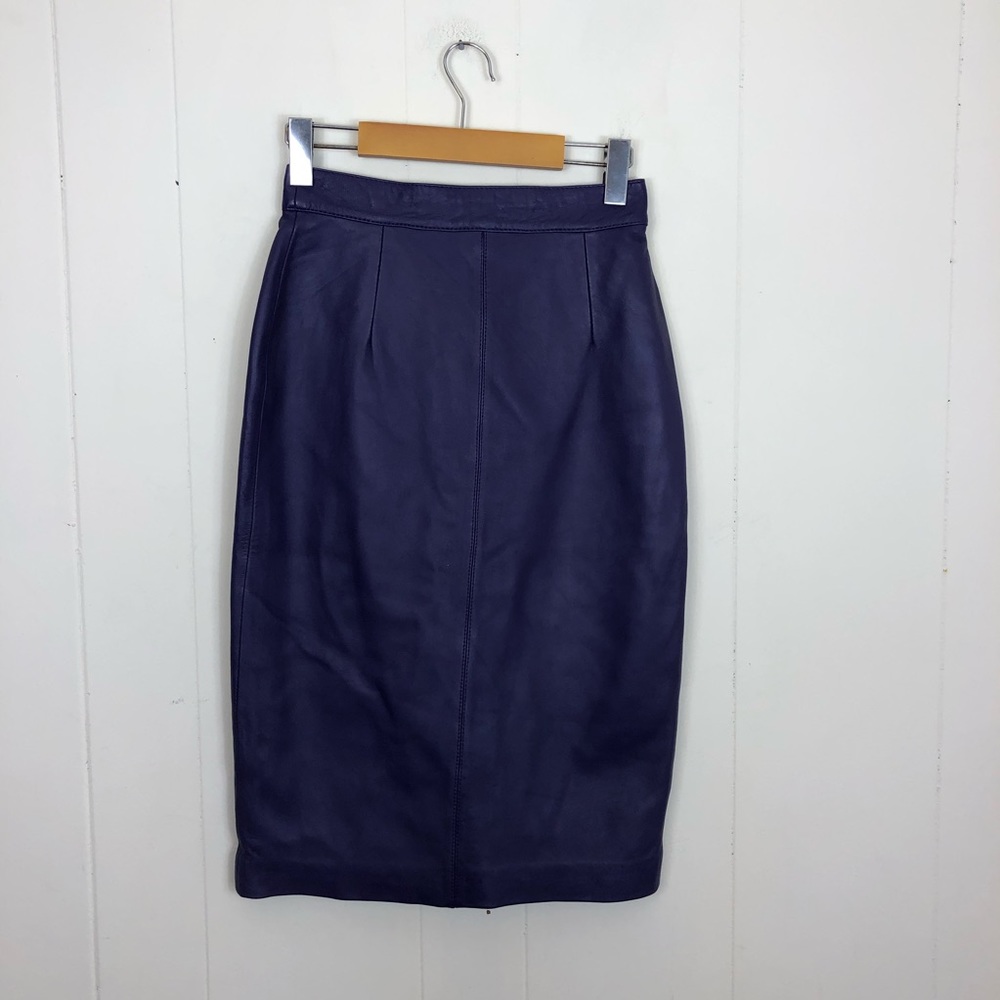 Vintage Leather‎ Pencil Skirt High Waisted Sz 24